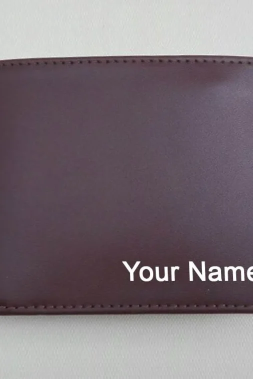 Brown Wallet With Name