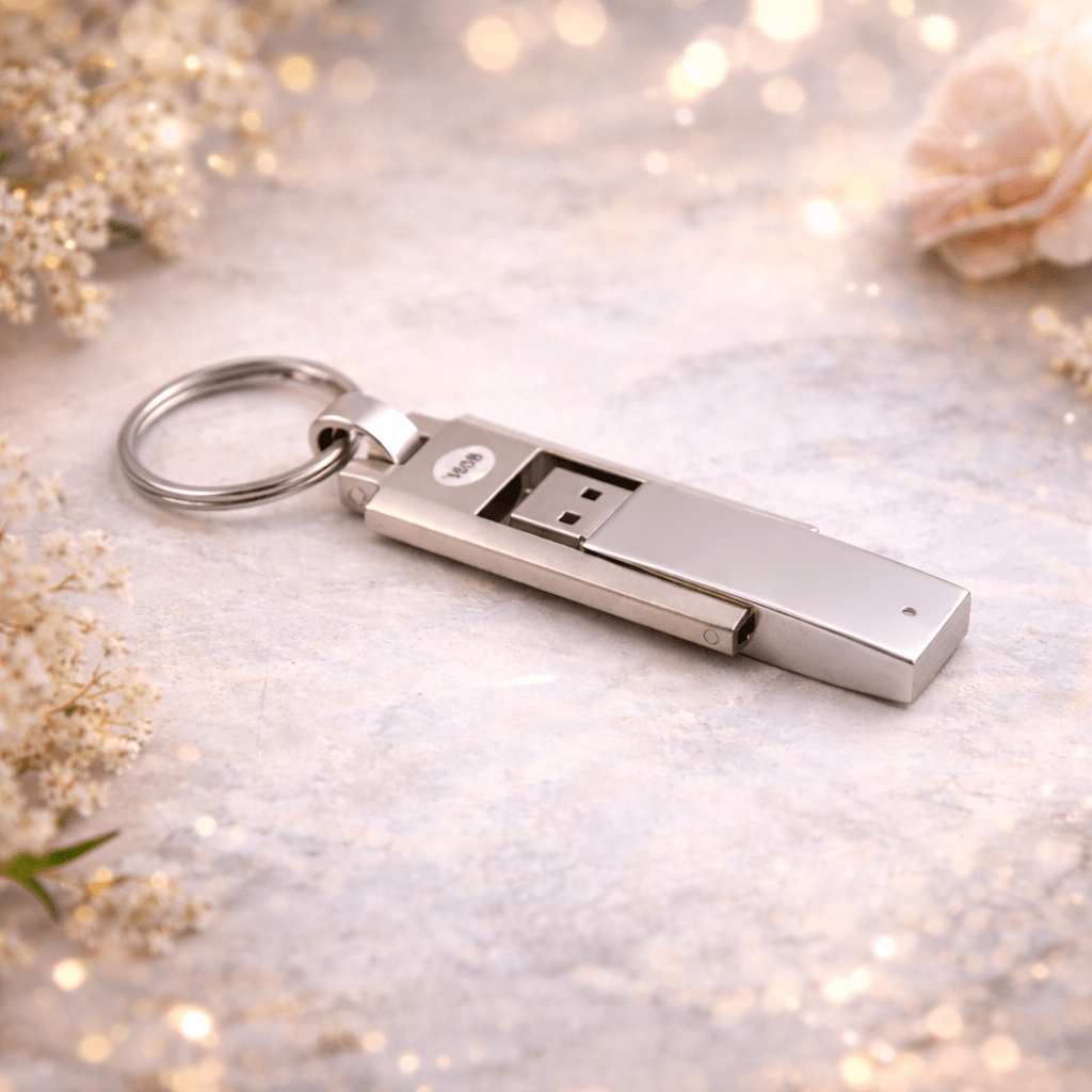 Metal USB Drive Keychain | Name Engraved