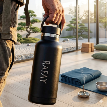 Premium Insulated Water Bottle with Handle Personalized