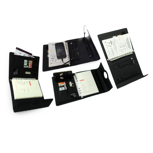 Luxe Smart Diary With Wireless Power Bank | 32GB USB Drive | Lamp | Passport Pocket | Mobile Stand